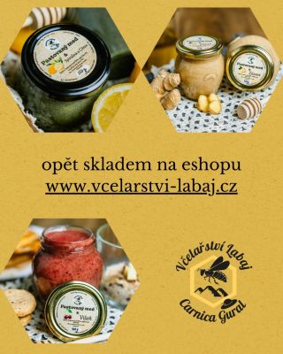 Pracujeme pilně, jako ty naše včeličky v létě 🐝 a naskladňujeme pro vás 🍯 Doplnili jsme spirulinu s citronem, zázvor,...